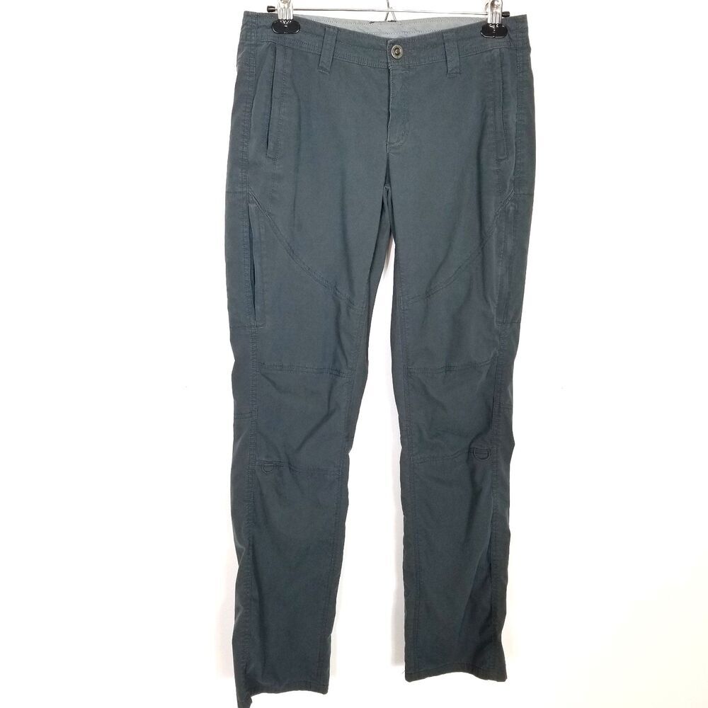 Kuhl Women's Size 6 R Legendary Pants Gray Lightweight Cargo Pockets Hiking